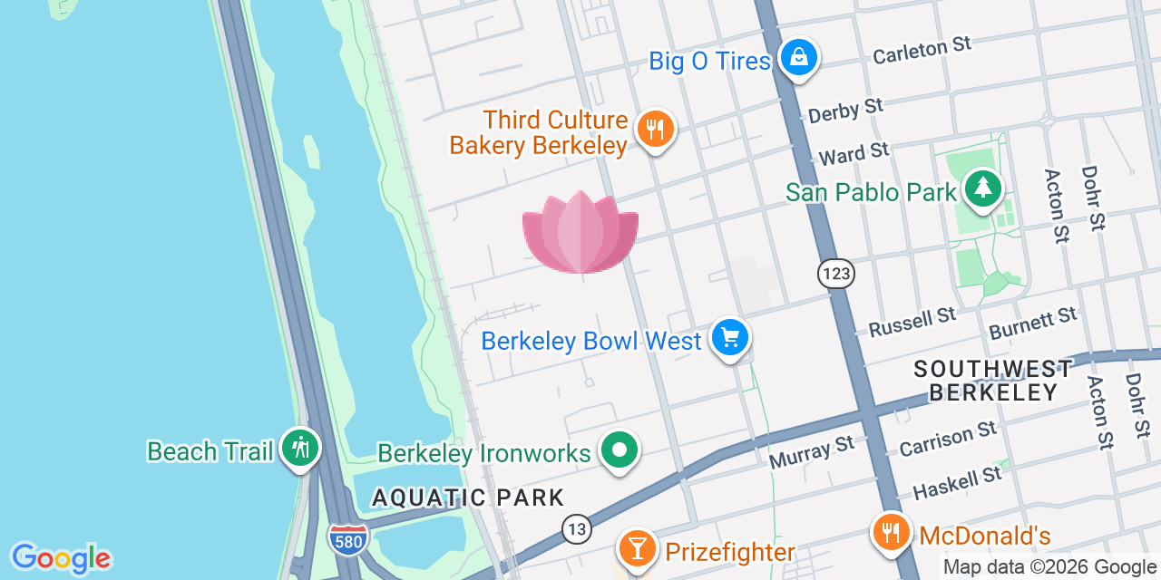 Map showing The Berkeley Alembic