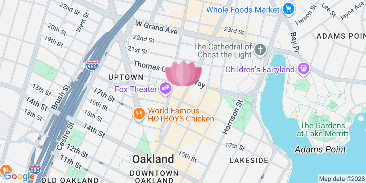 Map showing Sweets Ballroom