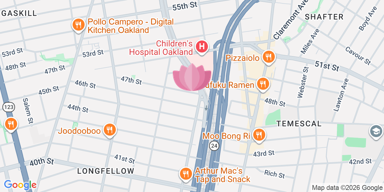 Map showing Lovely Day Oakland