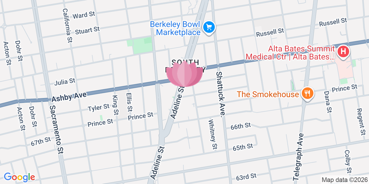 Map showing Chapel of Flowers