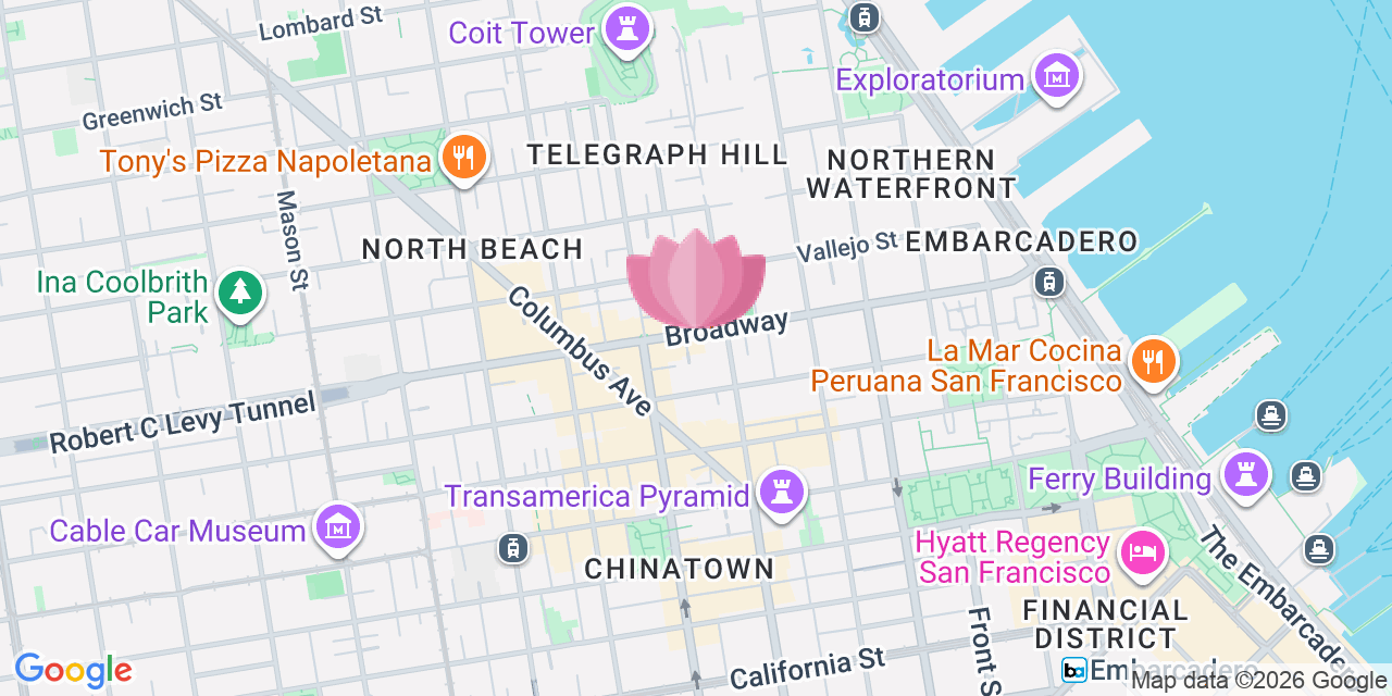 Map showing Broadway Studios