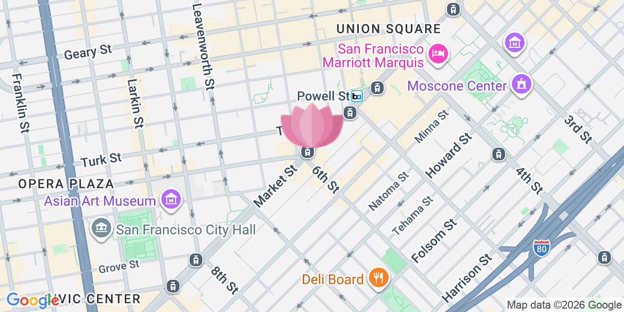 Map showing Frontier Tower